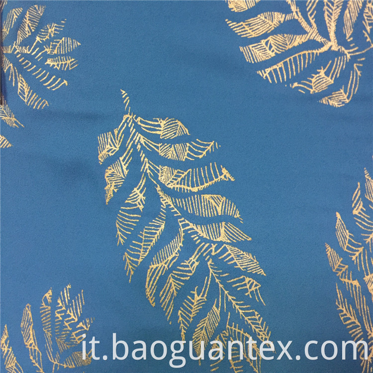 Polyester Foil Printed Fabric